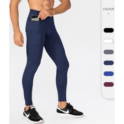 2021 New Pro Skinny Compression Pants Tights Men Gym Training Sport Pants Leggings Fitness Sportswear Running Sweatpants