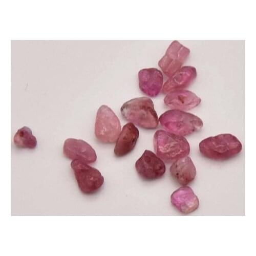 70 Pcs/Lot 3mm 5mm Natural Pink Tourmaline Crushed Stone Natural Stone Wholesale Jewelry Lots Diy Accessories Crafts JA0245