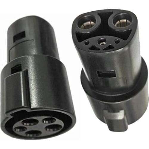 For Charging EVSE Adaptor 16A 32A 60A Electric Vehicle EV Charger SAE J1772 Socket Type 1 To Tesla Connector EV Adapter