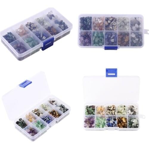 10 Natural Gemstone Beads Irregular Chips Stones Crystal Loose Beads Jewelry DIY