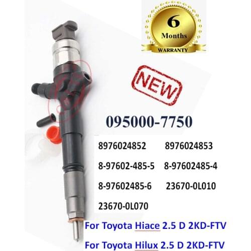ORLTL 23670-0L010 095000-7750 0950007750 23670-0L070 8976024852 Diesel Injector nozlle for Toyota Hiace Hilux 2.5 D 2KD-FTV