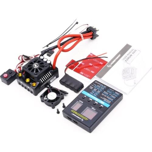 Hobbywing EzRun Max8 v3 150A Waterproof Brushless ESC T / TRX Plug + 4274 2200KV Motor +LED Programing for 1/8 RC Car Truck