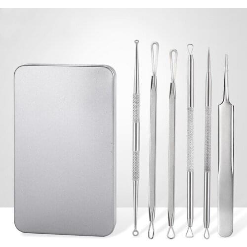 Stainless Steel Acne Removal Tool Tweezers Acne Removal Squeeze Facial Clean Pores Stainless Steel Acne Removal Tool Needle