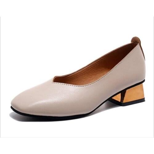 Classic Womens High Heel Shoes New Spring Womens High-heeled Shoes Shallow Mouth Wild Asakuchi black Heel Single Shoes