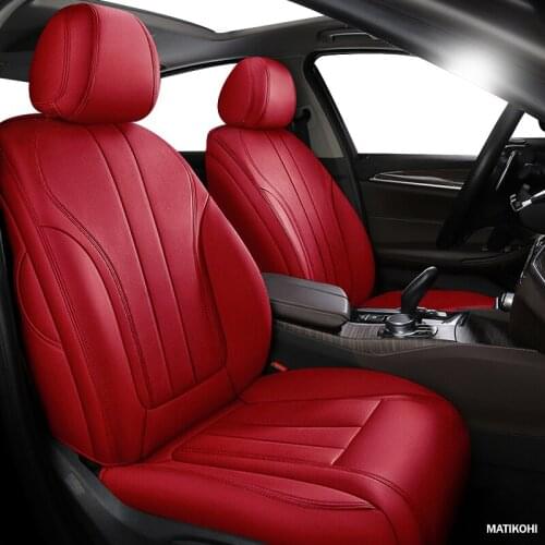 MATIKOHI Custom Leather car seat cover For Porsche Cayman Macan panamera Cayenne Boxster Automobiles Seat Covers