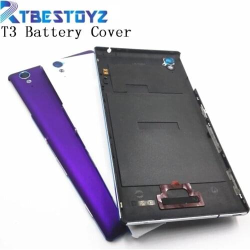 RTBESTOYZ Battery Cover For Sony Xperia T3 D5102 D5103 D5106 M50W Rear Battery Door Back Cover Housing With NFC