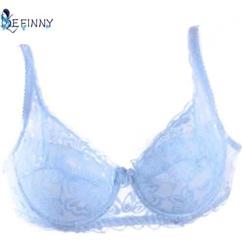 2019 Selling Hot Foreign Trade Ultra-Thin Lace Sexy Underwear Push-up Brassiere Women Sexy Full Lace Big Cup Bra Unlined Bras