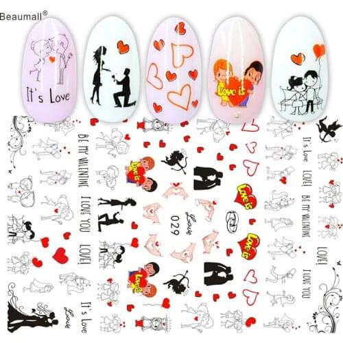 Fashion Nails Art Manicure Back Glue Decal Decorations Nail Sticker For Nails Tips Beauty