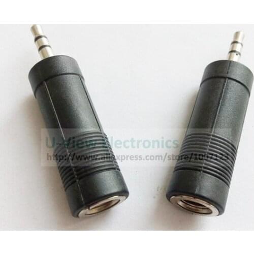 NCHTEK Stereo 3.5mm Male Plug to 6.35mm Female Jack Audio Converter Adapter/Free DHL Shipping/300PCS