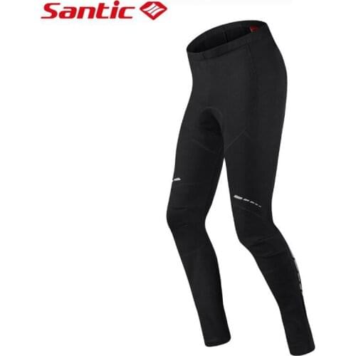 2019 New Men Winter Cycling Pants Padded Bicycle Long Pants 4D Thermal Fleece Warm Mountain Road Bike Pants Santic