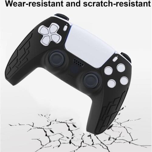 New PS5 Handle Cover Silicone Case Protective Skin Cover Wrap Case For PS5 Controller Game Slim Controller Joystick Gel Rubber