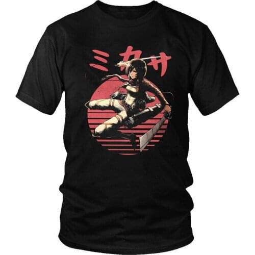 Attack On Titan Ato T Shirt Men Pure Cotton Tshirt Leisure Tee Tops Short Sleeve Anime Manga Mikasa Ackerman T-shirt Clothing