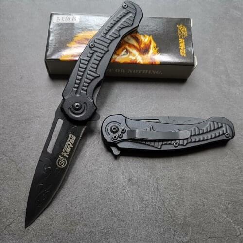 6.9 Inch 55-56HRC Hunting Tactical Folding Knife, Camping Survival Knife, Outdoor EDC Tool, Pocket Knife, Sharp Stainless Steel