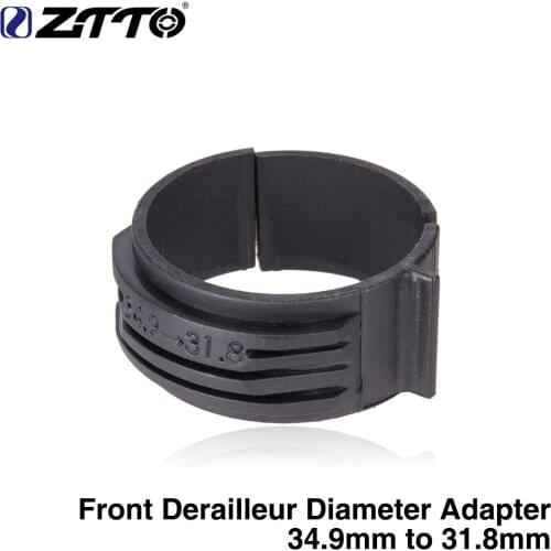 Bicycle Front Derailleur Diameter Adapter Ring Adjustable Sleeve 34.9mm to 31.8mm Clamp for MTB Road Bike Steel Frame