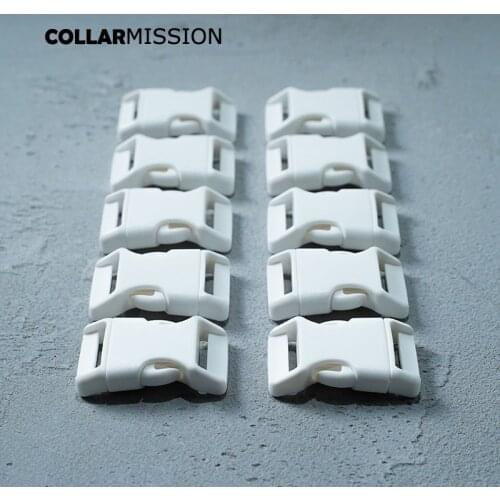 Release plastic side release white buckle for tactical belts package accessories dog collar 25mm white CK25SJ03