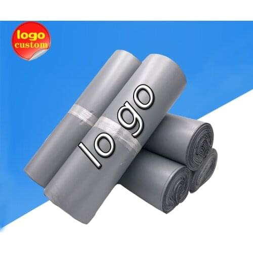 Silver Gray Poly Mailer Express Bag Envelope Plastic Shipping Self Adhesive Delivery Packing Clothing Post Courier Custom Logo
