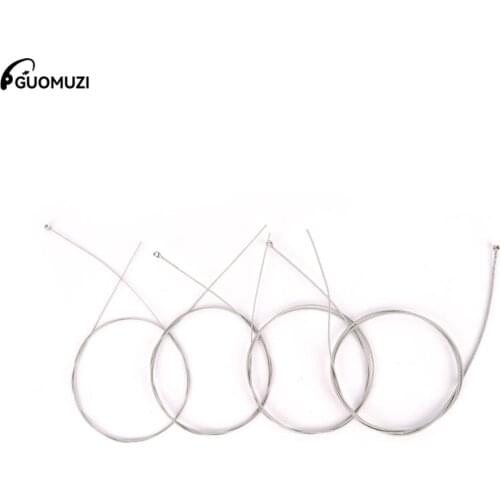 1 Set of 4 Pcs Guitar String Bass Guitar Parts 4 Steel Strings Durable Guitar Accessories