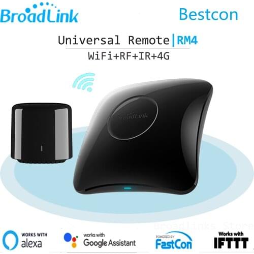 Broadlink FastCon RM4 Pro RM4C Mini IR+RF+4G Universal Intelligent Smart Home Remote Control Controller For Google Home Alexa