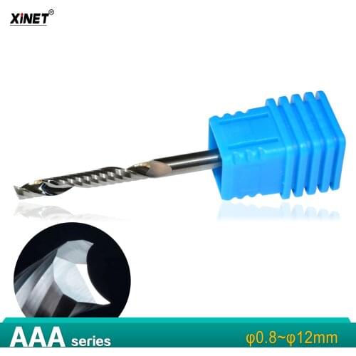 Class A 1 flute end mill,0.8-1-1.2-1.5-1.7-2.0-2.2-2.5-3.0-3.175-4mm,solid carbide end mill cutter,acrylic,PVC,MDF