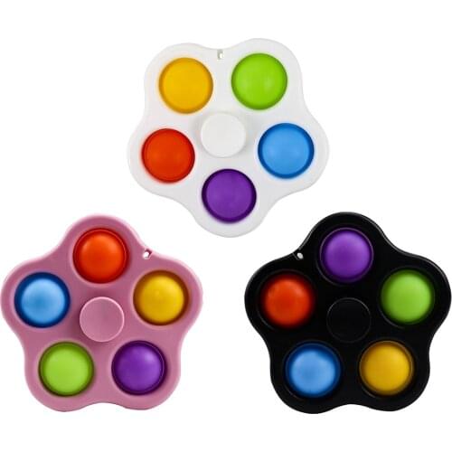 Silicone Push Bubble Flower Shape Sensory Fidget Toys for Autism Stress Reliever Fidget Anxiety Relief Toys for Adult Kid