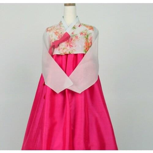 Korean Traditional Costume Set 2-piece Ladies Hanbok Fashion Printed Hanbok