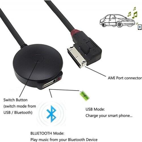 Bluetooth USB Flash Drive Adapter for V.W AUDI A6L/Q5/Q7/A8/S5/A5/A4L/A3/A1 Afterward 2009 Audio Media Input AMI MDI Interface