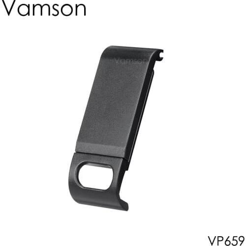 Vamson Plastic Battery Side Cover for gopro 9 Accessory Type-C Charging Rechargeable with Tempered Film for GoPro 9 Black VP659C