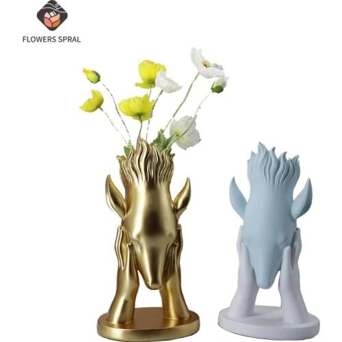 Nordic Resin Vase Home Decoration Crafts Multifunctional Art Vase High-End Hotel Decoration Room Living Room Decoration Vase