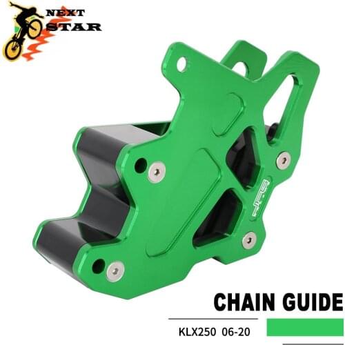 2006-2020 Motorcycle Green Aluminum Chain Guard Guide Protector For Kawasaki KLX250 KLX 250 2006-2017 2018 2019 2020