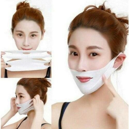 1Pcs Double V Miracle V-Shaped Slimming Mask Moisturizing Whitening Tension Firming Wrapped Mask Skin Care Face Mask