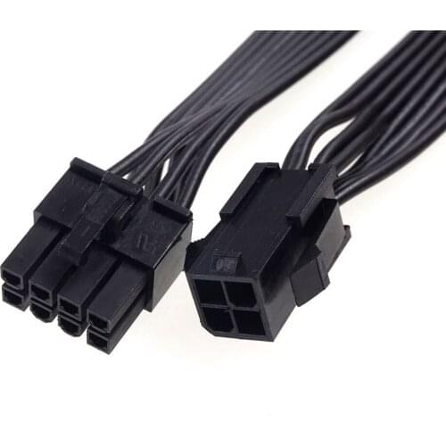 10pcs ATX CPU 4 pin Plug to CPU 8 Pin Receptacle Power Cable Adapter 20 cm RoHS High Quality