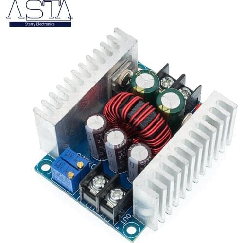 300W 20A DC-DC Buck Converter Step Down Module Constant Current LED Driver Power Step Down Voltage Module Electrolytic Capacitor