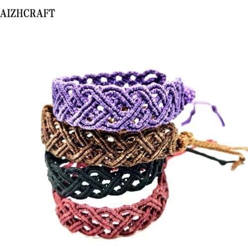 AIZHCRAFT Aesthetic Heart-shaped Braided Love Lucky Charm Bracelet & Bangle For Women Men Wedding Lover Gift Hippie Kpop Gothic