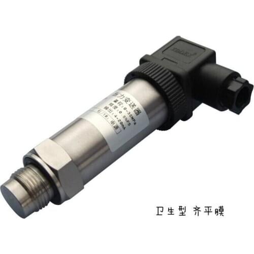 Anti blocking 0-40MPA-4-20MA 0-10V for health type non cavity flush film pressure transmitter sensor