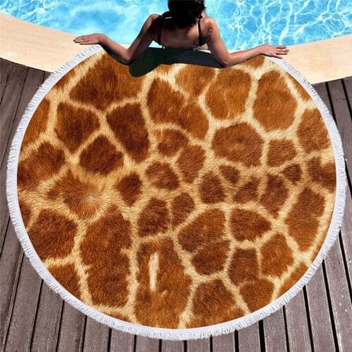 Free shipping Gift Cool Animal Skin Giraffe Snake Cow Tiger Leopard Cheetah Print Fringed Large Swim Bath Beach Towel Blanket