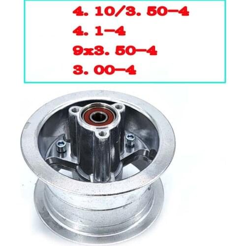 3.00-4 3.50-4 4.10-4 4.10/3.50-4 9x3.50-4'' 4 inch Alloy Rims Electric Scooter Wheel hub for scooter bike motorcycle ATV Go Kart