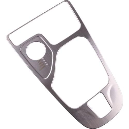 Car Interior Central Console Gear Shift Panel Cover Trim Frame Fit For Jeep Cherokee Four-Wheel Drive 2014-2018 LHD Silver