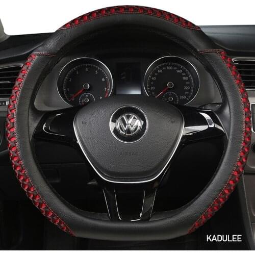 KADULEE Microfiber Leather Car Steering Wheel Cover For Opel Astra J G Insignia Zafira a b Corsa d Mokka Vivaro Meriva