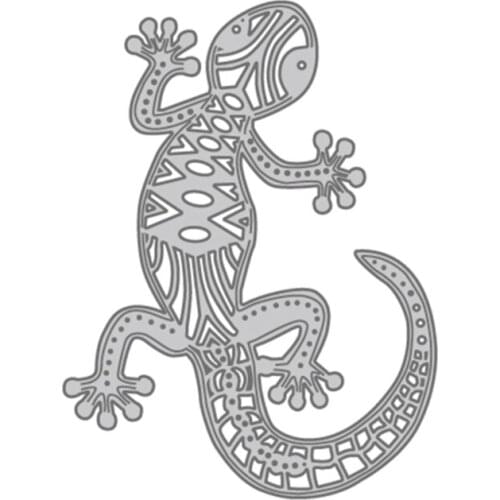 Gecko Metal Cutting Dies Stencil Scrapbooking DIY Album Stamp Paper Card Embossing Decoration