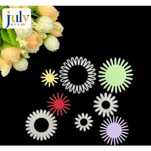 Julyarts Flower Metal Cutting Dies Cut Die Mold New Flowers Shasta Daisy Scrapbook Knife Mould Blade Punch Stencils Dies