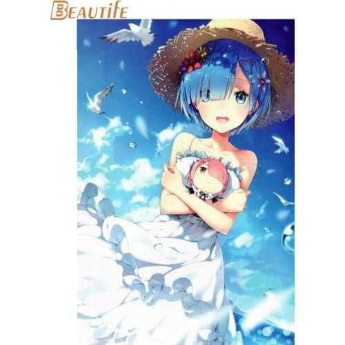 New Arrival Custom RE ZERO Poster Home Decoration Fashion Silk Fabric Wall Poster Customize Poster 27X40cm30X45cm