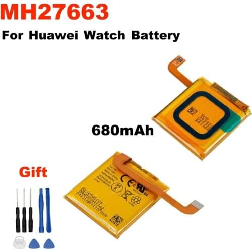 New Original Battery MH27663 For Huawei watch battery MH27663 watch battery capacity 680mAh + tools