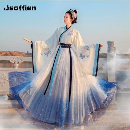 Original Woman Elegance Ancient Princess Dress Lady Chinese Traditional Hanfu Costume Chinese Folk Dance Fairy Vintage Clothing