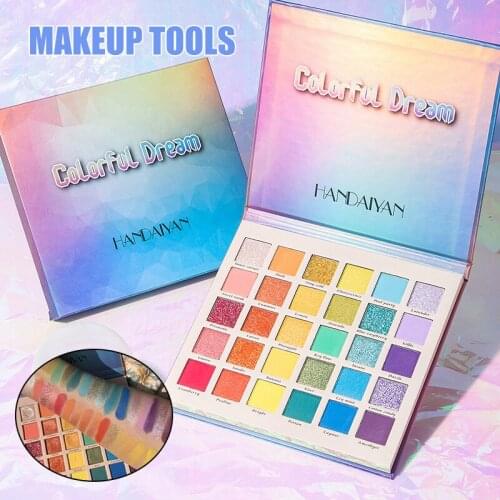 30 Colors Eyeshadow Palette Matte Shimmering Naturally Long Lasting No Smudging Eye Shadow Rainbow Palette SK88