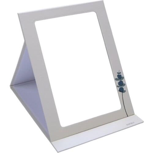 Portable Women Makeup Mirror Square Flip Vanity Mirror, Folding Cosmetic Dressing Mirror Women Beauty Makeup Styling Tools