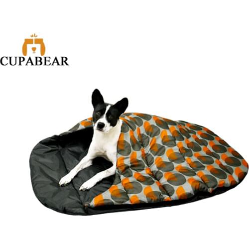 Soft Outdoor Dog Mat Bed for Large Small Dog Puppy Soft Waterproof Travel Sleeping Bag Portable Pet Nest with Cover