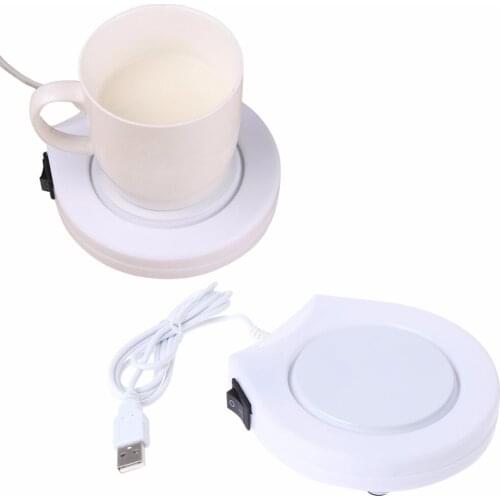 Portable USB Electric Powered Drink Cup Warmer Pad Plate For Office and Home Use