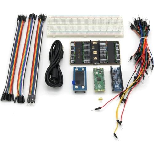 Raspberry Pi Pico(Presoldered Pin Header) Evaluation Kit Pack B, The Pico + Color LCD + IMU Sensor + GPIO Expander