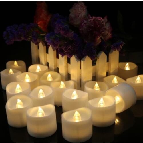 Realistic and Bright Flickering Bulb Battery Operated Flameless LED Tea Light, Pack of 12, Electric Fake Candle Bright Tealights