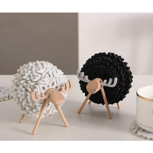 Nordic ins wind sheep insulation mat table mat anti-hot mat net red creative home table decorations